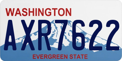 WA license plate AXR7622