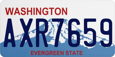 WA license plate AXR7659