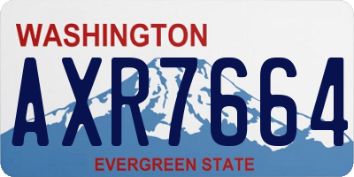 WA license plate AXR7664