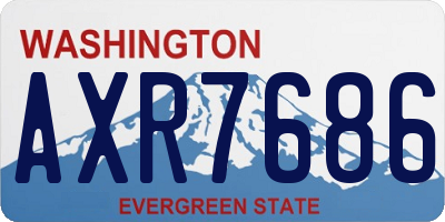 WA license plate AXR7686
