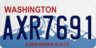 WA license plate AXR7691