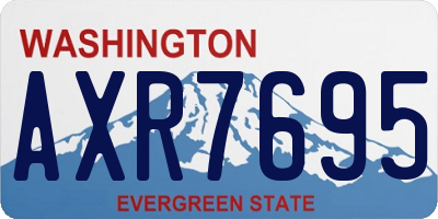 WA license plate AXR7695