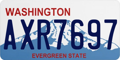 WA license plate AXR7697