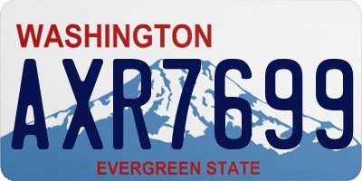 WA license plate AXR7699