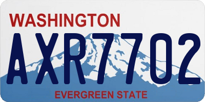 WA license plate AXR7702
