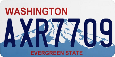 WA license plate AXR7709