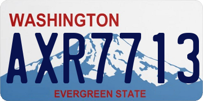 WA license plate AXR7713
