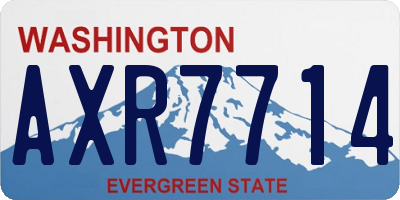 WA license plate AXR7714
