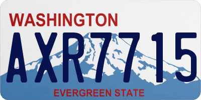 WA license plate AXR7715