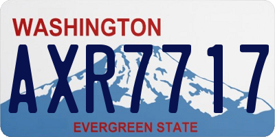 WA license plate AXR7717