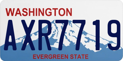 WA license plate AXR7719