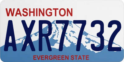 WA license plate AXR7732