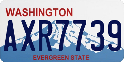 WA license plate AXR7739