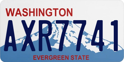 WA license plate AXR7741