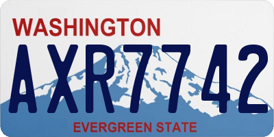 WA license plate AXR7742