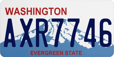WA license plate AXR7746
