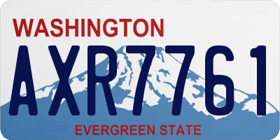 WA license plate AXR7761