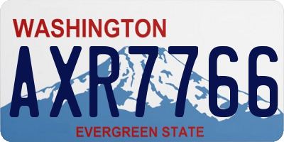 WA license plate AXR7766
