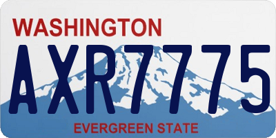 WA license plate AXR7775