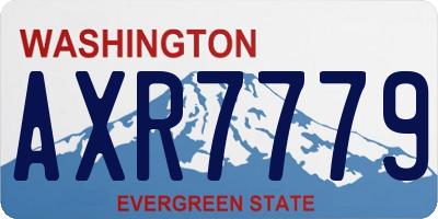 WA license plate AXR7779