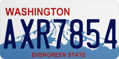 WA license plate AXR7854