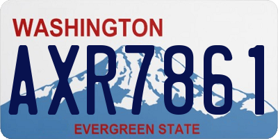 WA license plate AXR7861