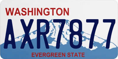 WA license plate AXR7877