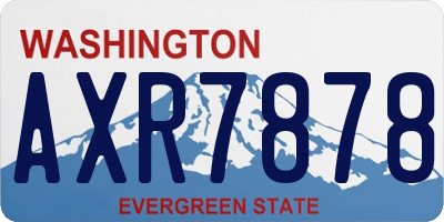 WA license plate AXR7878