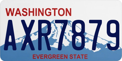 WA license plate AXR7879