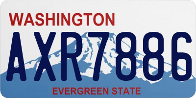 WA license plate AXR7886