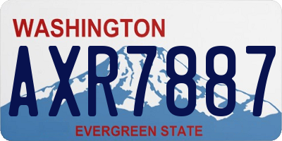 WA license plate AXR7887