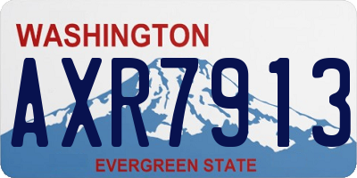 WA license plate AXR7913