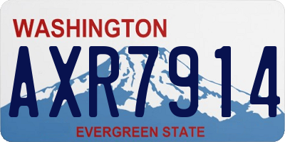 WA license plate AXR7914