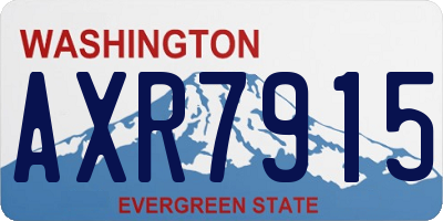 WA license plate AXR7915