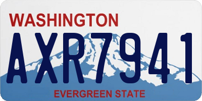 WA license plate AXR7941