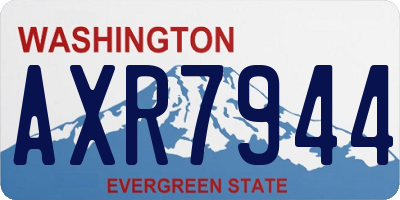 WA license plate AXR7944