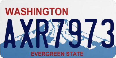 WA license plate AXR7973