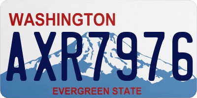 WA license plate AXR7976