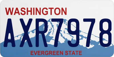 WA license plate AXR7978