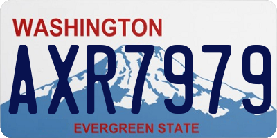 WA license plate AXR7979