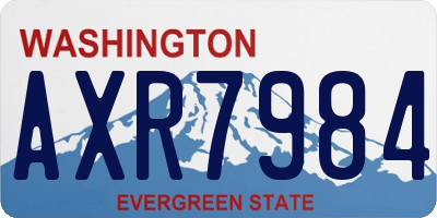 WA license plate AXR7984