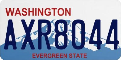 WA license plate AXR8044