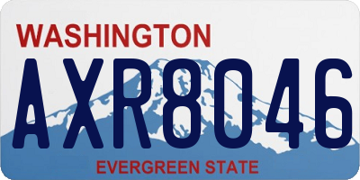 WA license plate AXR8046