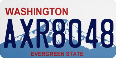 WA license plate AXR8048