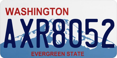 WA license plate AXR8052