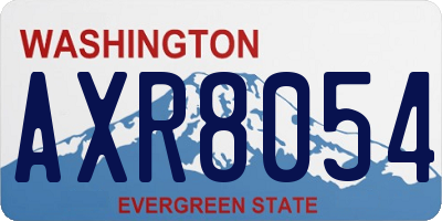 WA license plate AXR8054