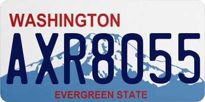 WA license plate AXR8055