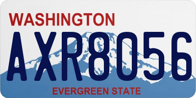 WA license plate AXR8056