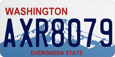 WA license plate AXR8079