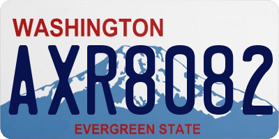 WA license plate AXR8082